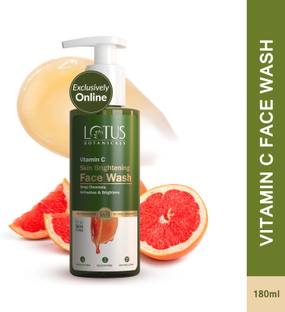 Lotus Botanicals Vitamin C Skin Brightening |Deep Cleanses & Brighten Skin|All Skin Type Face Wash