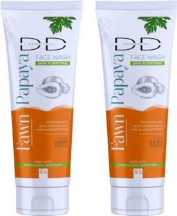 DOOMSDAY FAWN PAPAYA FACEWASH FOR NATURAL CLEAR MOSITURIZES SKIN PACK OF 75g x 2 Face Wash