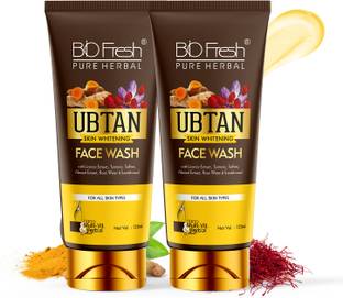 Biofresh Ubtan Skin Whiting  with Turmeric, Saffron, Almond and Rose Water Face Wash