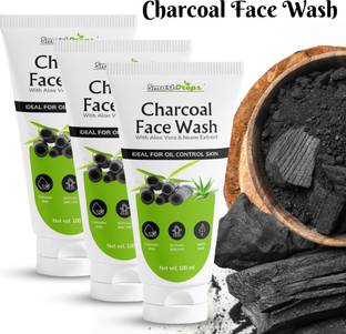 smartdrops Purifying Charcoal  with Aloe Vera & Neem Extract Face Wash