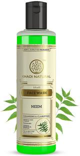 KHADI NATURAL Neem  for Controls Acne & Pimples Face Wash