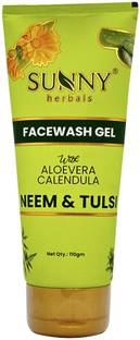 Sunny Herbals  Gel (With Aloevera, Calendula, Neem & Tulsi) Face Wash