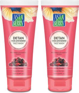 ASTABERRY Detan Skin Whitening - (Pack of 2) 2*100ml Face Wash