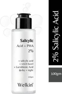 WELKIN Salicylic PHA 2% Clarifying & Pore-Refining  with Witch Hazel & Lactobionic Acid – Day & Night Formula Face Wash