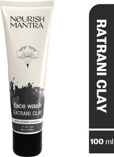 Nourish Mantra Ratrani Clay Moroccan Lava Cleanser With Activated Charcoal Face Wash