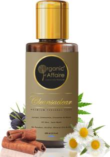 Organic Affaire Cleansaclear (Juniper, Chamomile, Cinnamon & Neem) | Paraben & SLS Free | All-Skin Oil Control & Deep Cleanse Face Wash