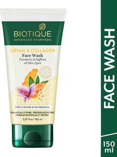BIOTIQUE Ubtan & Collagen |Tan Removal, Enhance Skin Complexion|All Skin Types Face Wash