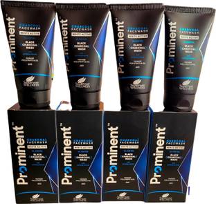 Prominent Pure Detox Anti-Pollution Purity With Activated Charcoal  , CHARCOAL FACE WASH (Pack of 4) Face Wash