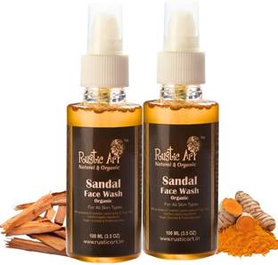RUSTIC ART Sandal  100ml (pack of 2) Face Wash