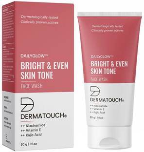 Dermatouch Bright & Even Tone  with Niacinamide, Vitamin E and Kojic Acid Face Wash