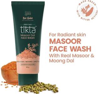Nat Habit Masoor Dal for Women & Men, Skin Brightening & Tan Removal Face Wash