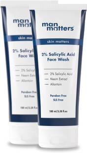 Man Matters 2% Salicylic Acid  | For Oily Skin | Reduces Acne & Dark Spots Face Wash