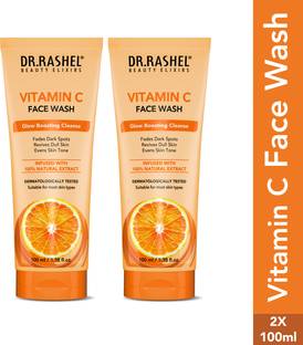 DR.RASHEL Vitamin C with Natural Extracts for Bright & Glowing Skin | All Skin Types Face Wash
