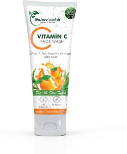 Nature's wish Vitamin C  (Sulphate, Silicon & Paraben Free) Face Wash