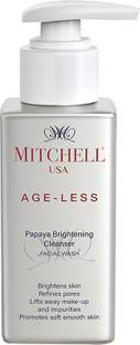 Mitchell USA AGE-LESS Papaya Brightening Cleanser - Natural Anti-aging  Face Wash