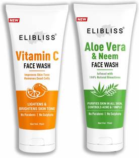 ELIBLISS Vitamin C Gel  + Neem Aloe Vera  for Deep Cleansing Face Wash