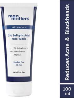 Man Matters 2% Salicylic Acid  | For Oily Skin | Reduces Acne & Dark Spots Face Wash
