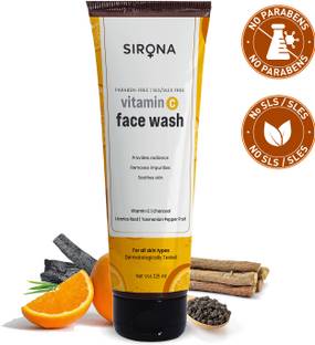 SIRONA Paraben Free Soothes Skin, Removes Impurities & Provides Radiance Vitamin C Face Wash