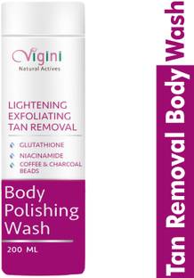 Vigini Exfoliating Pigmentation Dark Spots Tan Removal Skin Lightening Coffee Body Wash Scrub