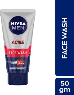 Nivea Men Acne, Fights Acne & Pimple, Removes Excess Oil & Impurities, For All Skin Types Face Wash