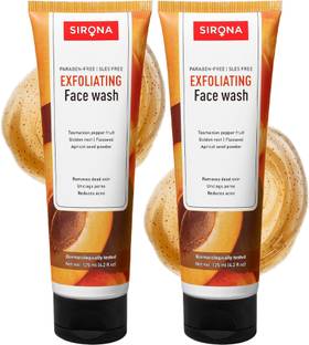 SIRONA Paraben Free & No Chemical Actives Natural Exfoliating Face Wash
