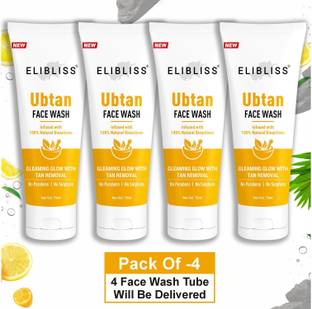 ELIBLISS Ubtan Turmeric & Saffron for Tan removal and Skin brightning  Face Wash