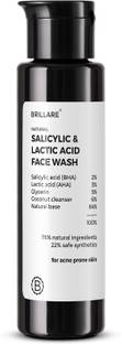 BRILLARE Salicylic & Lactic Acid , Acne Prone Skin, 100% natural facewash Face Wash