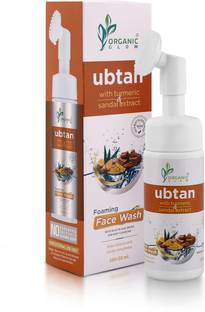 ORGANIC GLOW Ubtan foaming facewash with turmeric,sandal extract with foaming brush Face Wash