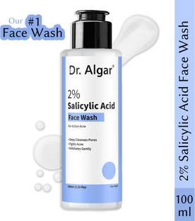 Dr. Algar 2% Salicylic Acid For Oily Skin | Anti Face Cleanser For Acne Or Pimples  Face Wash
