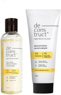 deconstruct Daily Radiance Boosting Duo- Brightening  (100ml) + Brightening Face Moisturiser (50 g) Face Wash