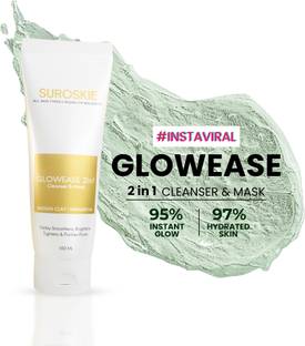 Suroskie GlowEase 2 in 1 Cleanser & Mask Face Wash