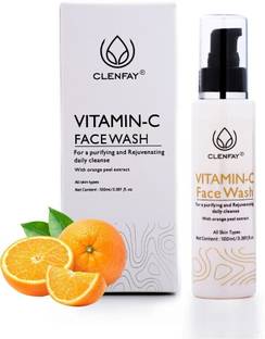 CLENFAY Vitamin C  For Purifying And Rejuvenating With Orange Peel Extract Face Wash