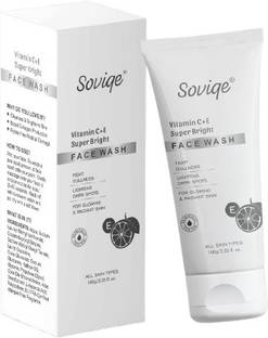 soviqe Vitamin C & E  for Brightening, Tan Removal & Glowing Clear Skin Face Wash