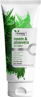 Oneway Happiness Neem & Aloe-Vera  For reduce Acne & Pimples Face Wash