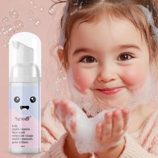 Newsio Kids Multivitamin Foaming  | Gentle & Tear-Free Cleanser| Enriched with Multivitamins | Soft & Nourishing Formula Safe & Natural Skincare Face Wash