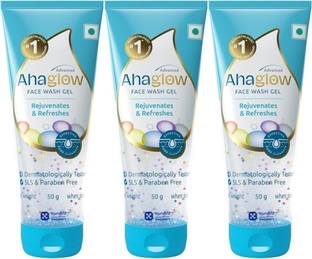 ahaglow Advanced  Gel,50 x Pack of 3 Face Wash