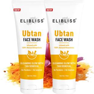 ELIBLISS Ubtan For Oily Skin- Tan Removal and Skin Brightening  Pack of 2 Face Wash