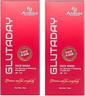 Glutaday Glutathion Whitening and Moisturizing  Pack _2 Face Wash
