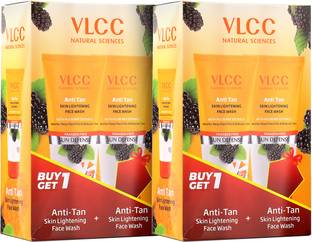 VLCC Anti Tan Skin Lightening  Buy One Get One (Pack of 2) Face Wash