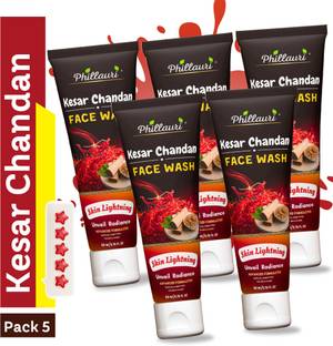 Phillauri Kesar Chandan Facewash For Lightens, Improves Skin texture, Reduces Dryness & Replenishes Skin Moisture Face Wash