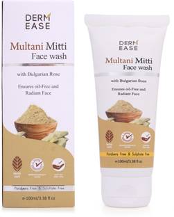 Derm Ease Multani Mitti with Bulgarian Rose  for Oil Free and Radiant Face Face Wash