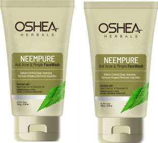 Oshea Herbals Neempure Anti Acne & Pimple  Pack of 2 x 150grams Face Wash