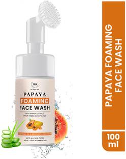 TNW - The Natural Wash Papaya Foaming with Papaya Extract with Hazel & Lactic Acid Face Wash