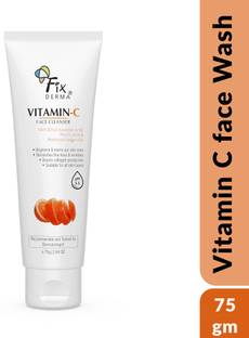 Fixderma Vitamin C Face Cleanser Dull Skin,  for Women & Men, Evens Skin Tone Face Wash