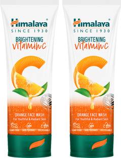 HIMALAYA Brightening Vitamin C Orange , 100ml (Pack of 2), Brightening Face Cleanser, Remove Dull Skin Face Wash