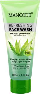 MANCODE Deep Cleansing and Pimple Care Refreshing Aloevera Face Wash
