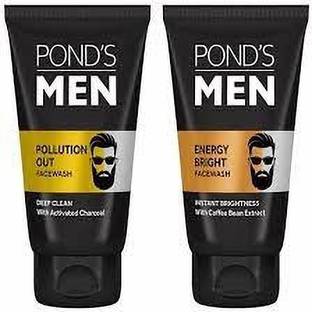 POND's MENS ENERGY BRIGHT FACEWASH 50G + MENS POLLUTION OUT FACEWASH 50G Face Wash