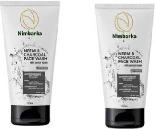 NIMBARKA Neem & charcoal face wash 100ml pack of 2 Face Wash