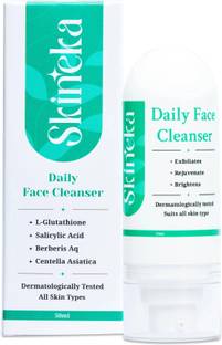 Skineka Daily Face Cleanser, Exfoliates, Rejuvenate, Brightens, | Gently Cleanses, Hydrates & Reduces Dark Spots | For Normal, Oily & Combination Skin | Men & Women | All Skin Types | Face Wash