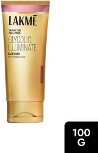 Lakmé Glycolic Illuminate Facewash with Glycolic Acid for Gentle Exfoliation & Illuminated Skin 100g Face Wash